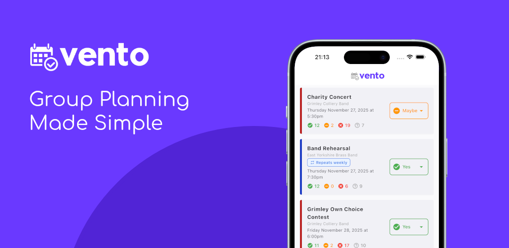 Vento Mobile App Launch: 25% Off Your Group's First Year